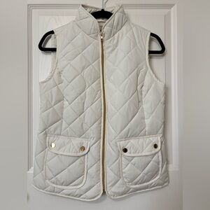 St. John's Bay Winter White Quilted Vest